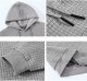 Men's Hoodies Pullover Casual Plaid Jacquard Kangaroo Pockets Drawstring Long Sleeve Hooded Sweatshirts