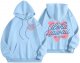 Womens Fashion Floral Letter Print Hoodies Cute Preppy Sweatshirt Casual Loose Long Sleeve Drawstring Pocket Pullovers