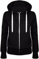 Zip Up Hoodie Women Trendy Long Sleeve Sweatshirts Casual Breathable Athletic Hooded Track Jacket with Pockets